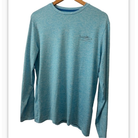 Vineyard Vines Other - Men’s Vineyard Vines Aqua Blue Long Sleeve Performance Tee